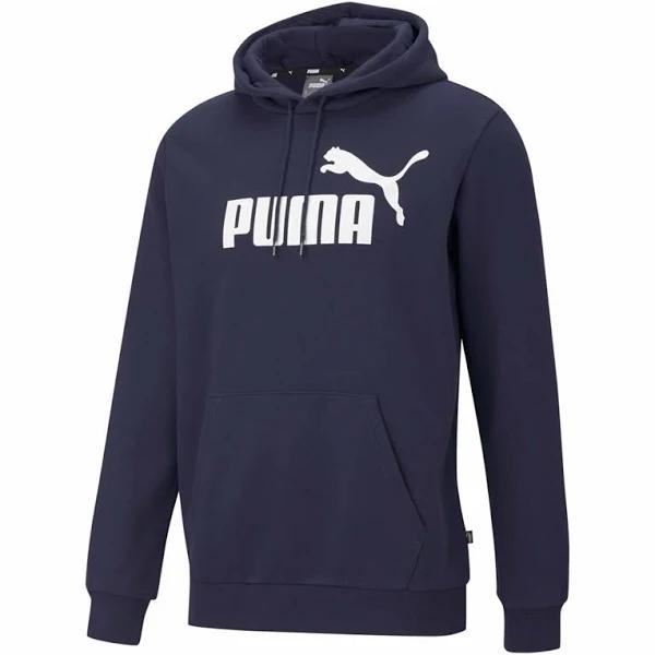 Puma Essentials Big Logo Fleece Hoodie Blue Navy M