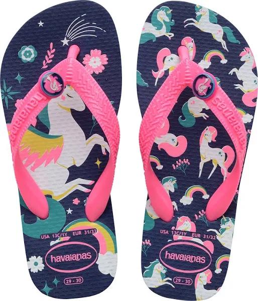 Havaianas - Kids Top Fantasy Navy Blue - Size 31/32