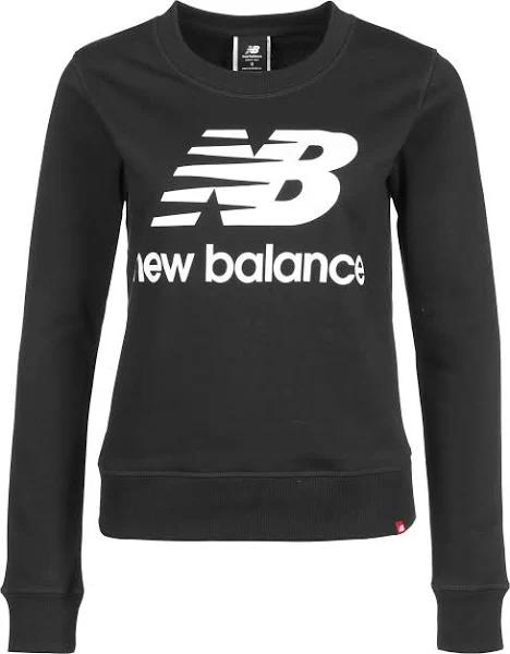 New Balance Women's NB Essentials Crew Fleece Black - Size L