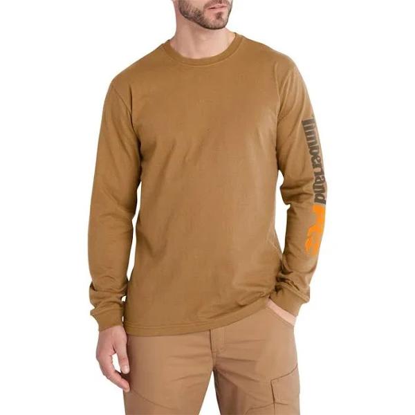 Pro Core Logo Long Sleeve Tee Wheat |Afterpay Available