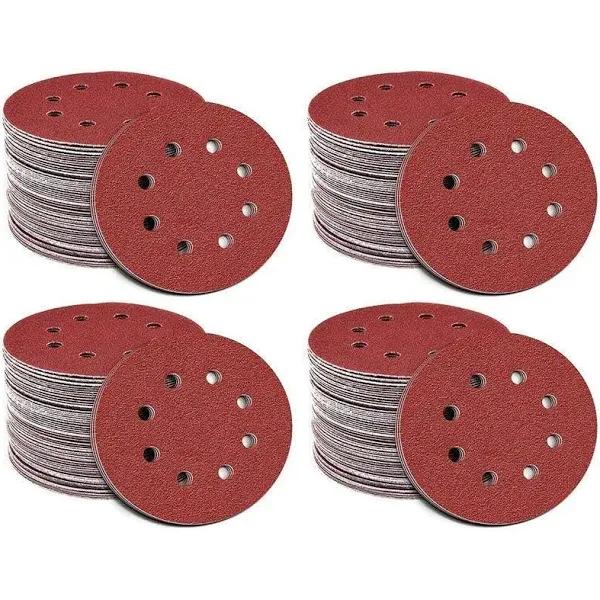 125x 125mm 5" Sanding Discs 60 80 100 120 240 Grit Orbital Sander Pads