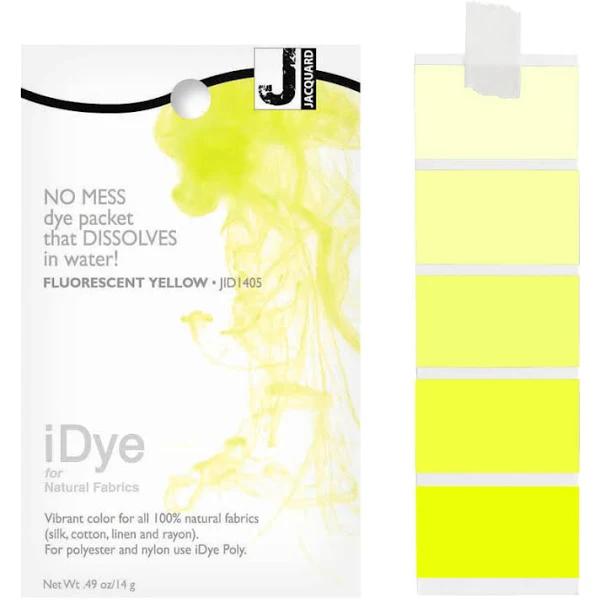 Jacquard iDye Fabric Dye 14g Fluorescent Yellow