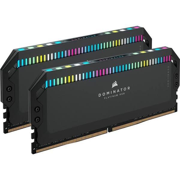 Corsair Dominator Platinum RGB 32GB (2 x 16GB) DDR5 6000 (PC5 48000) Desktop Memory Model CMT32GX5M2E6000C36