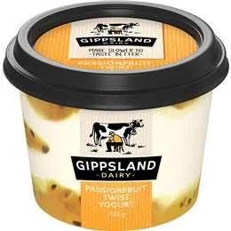 Gippsland Dairy Passionfruit Twist Yoghurt 700g