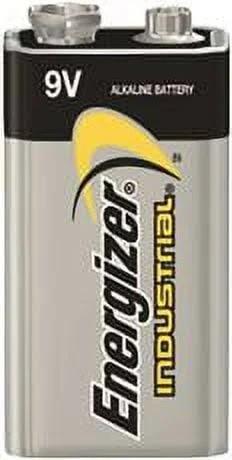 Energizer 9-volt Alkaline Industrial Batteries, Box of 12