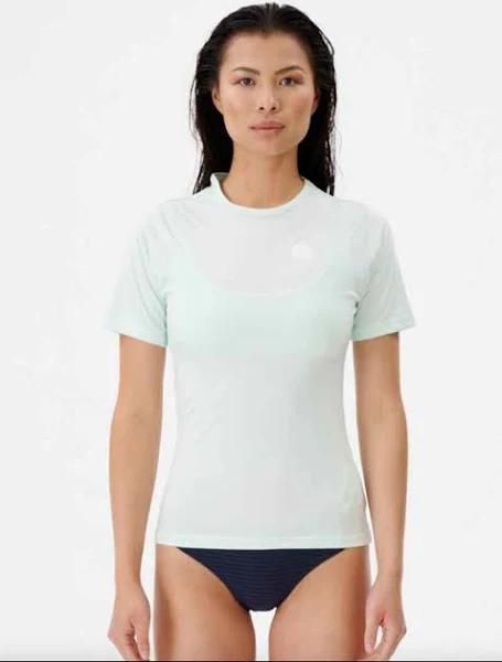 Rip Curl Whitewash Loose Fit Suntop - Neon Green- Swimwear Galore