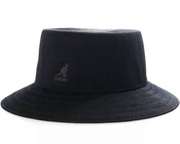 Kangol - Black Bucket Hat - Tropic Rap Hat Black Bucket @ Hatstore