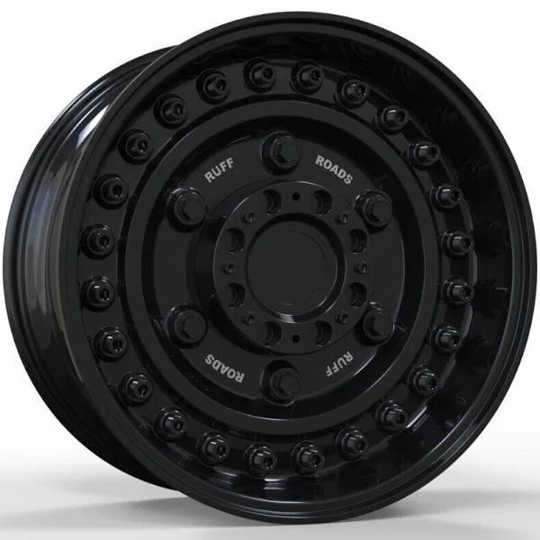 20"x9.5j Apache Wheels For Hummer H3 Offset -18 Satin Black Set Of 4