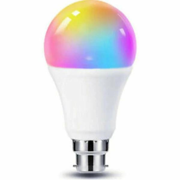 E27 B22 RGB Smart Wifi LED Light Bulb - for Alexa and Google Home