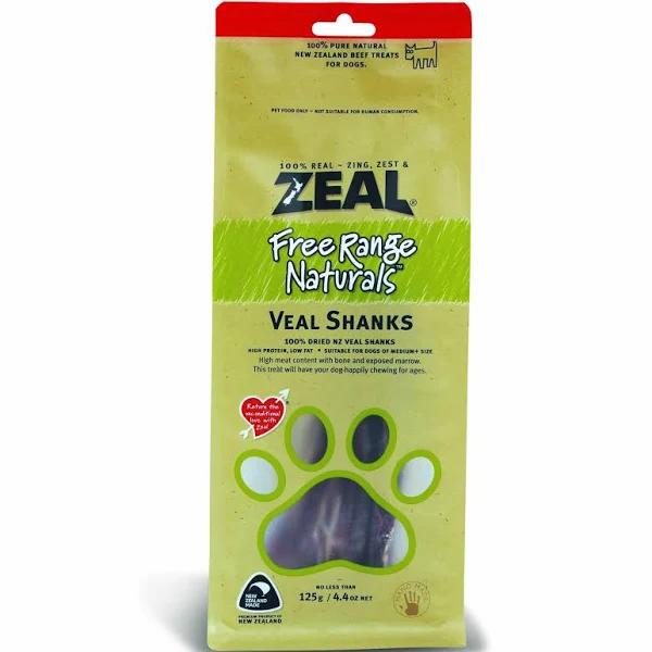 Zeal Free Range Naturals Veal Shanks Dog Treats 125g