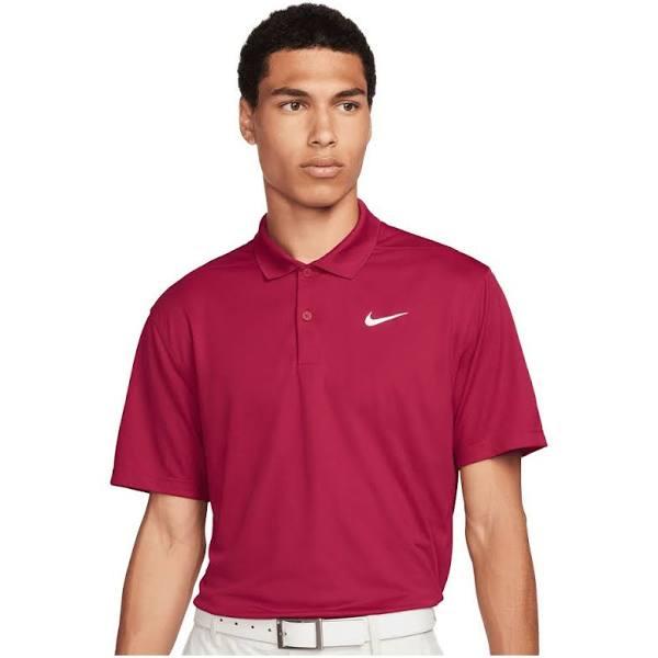 Nike Dri-Fit Victory Polo Shirt - Noble Red/White - Size: L