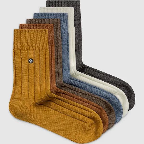 Sockdaily Men's Grounds 6 Pack Quarter Socks | AfterPay Available