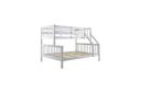 Nero Natural Pine Triple Bunk Bed - White