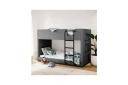 Liviana Fabric Bunk Bed - Dark Grey