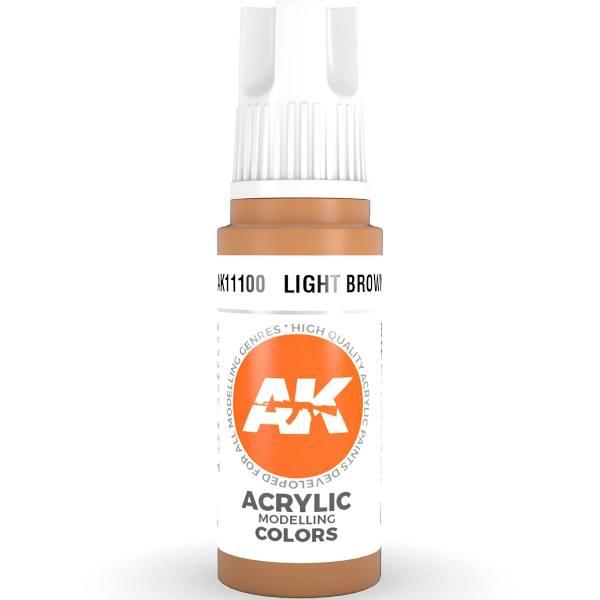 PREORDER AK Interactve 3Gen Acrylics - Light Brown 17ml