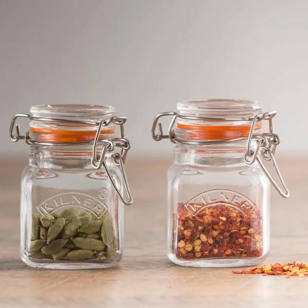 Kilner - Square Clip Top Spice Jar 70ml