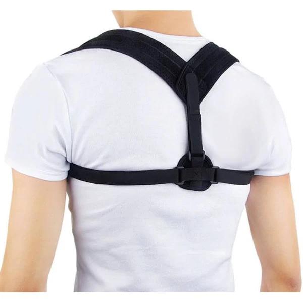 Axign Medical Posture Support Back Support Brace Corrector Strap Lumbar - Black