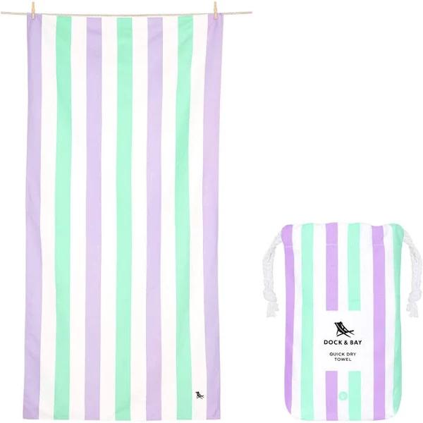 Dock & Bay | Beach Towel Summer Collection L | 100% Recycled Lavender Fields