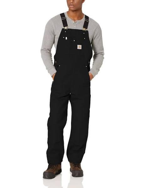 Carhartt Bib Overall, Black, Size 36