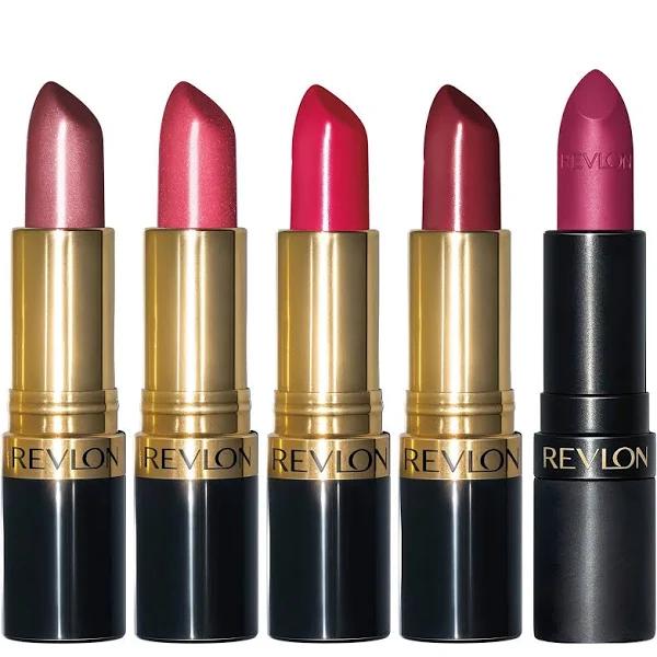 Revlon Super Lustrous Lipstick, 5 Piece Multi-Finish Lipcolor Gift Set, in Cream Pearl & Matte, Pack of 5