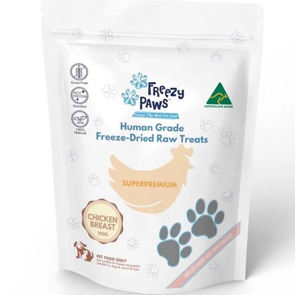 Freezy Paws Freeze Dried Chicken Breast Treats 100g