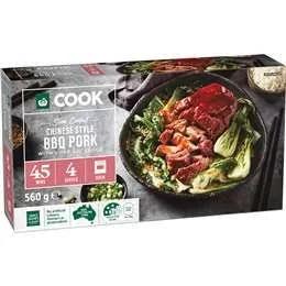 Woolworths Cook Chinese BBQ Style Pork with Char Siu Sauce 560g