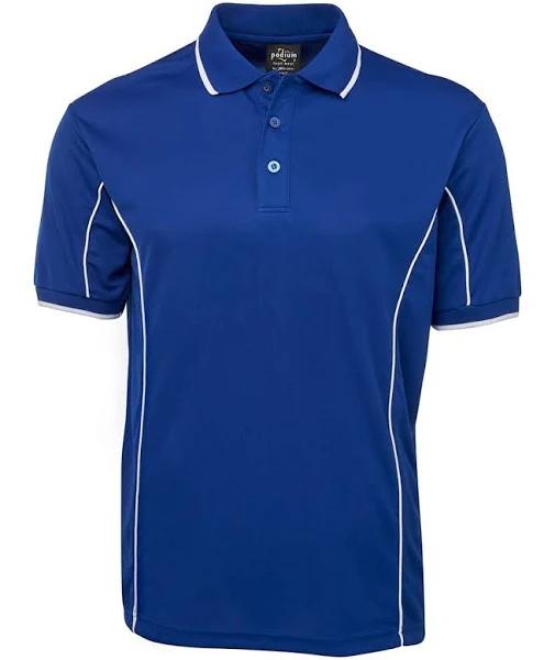 JB's Wear - Short Sleeve Piping Polo - 7PIP-Royal / White-4XL