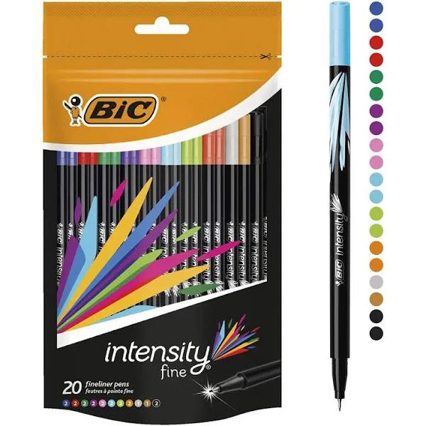 Bic Intensity Fineliner Assorted 20 Pack