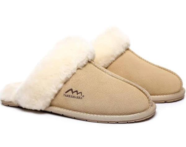 TARRAMARRA UGG Slippers Australia Premium Sheepskin Unisex Rosa Scuff Sand / 37