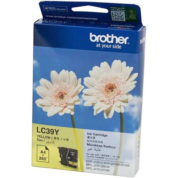 Brother LC-39Y Yellow Ink Cartridge