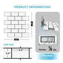 Art3d Subway Tiles Peel and Stick Backsplash, 12inch x 12inch Stick On Tiles Kitchen Backsplash (10 Tiles, Thicker Version)