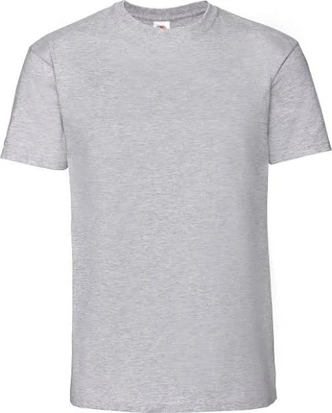 Fruit of The Loom Mens Ringspun Premium Tshirt Heather Grey 3XL UK