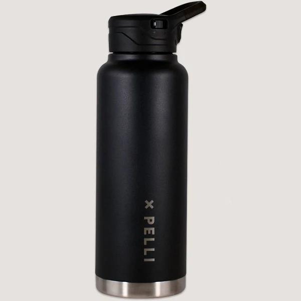 Pelli Water Bottle 1.2 Litre, Navy, Stainless Steel