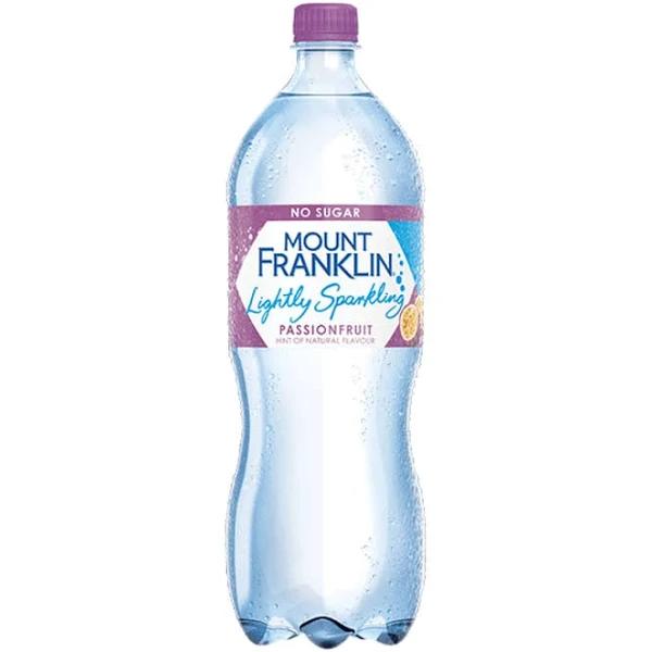 Mount Franklin Lightly Sparkling Water Passionfruit 1.25L