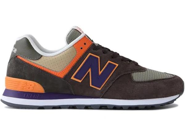 New Balance 574 Brown Purple Orange Grey