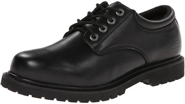 Skechers Men's Work Relaxed Fit Cottonwood Fribble SR, Black