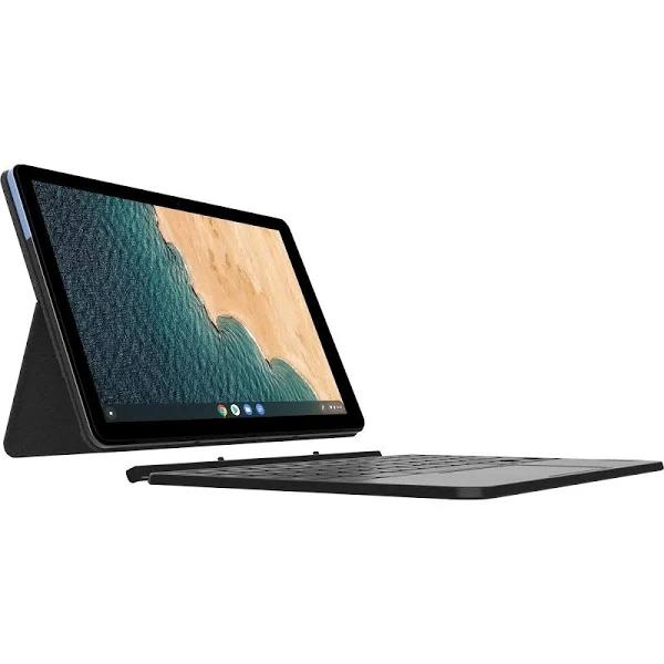 Lenovo Chromebook Duet Laptop, 10.1" FHD IPS Touch 400 Nits, MediaTek Helio P60T, Arm G72 MP3 Graphics, 4GB, 128GB eMMC, Chrome OS