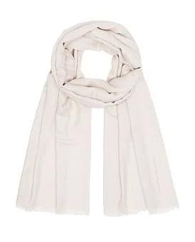 David Jones Mani Kaaga Moni 100% Cashmere 'Sydney' Tissue Shawl in Frappe