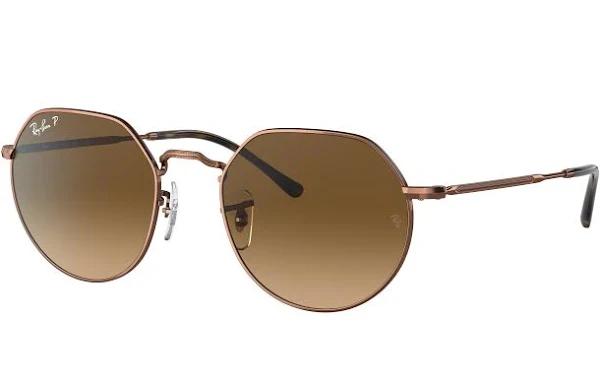 Ray-Ban RB3565 Jack Medium Copper - Sunglasses, Brown Lens