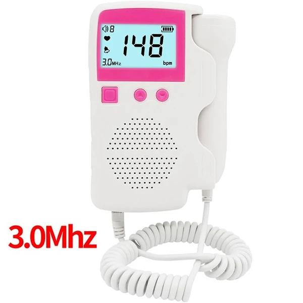 Upgraded 3.0mhz Prenatal Fetal Doppler Pregnancy Baby Monitor LCD Display Portable Fetal Sonar Baby Heart Rate Monitor Baby Care