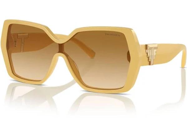 Tiffany TF4219 Sunglasses (Yellow/Brown - Butterfly - Women)