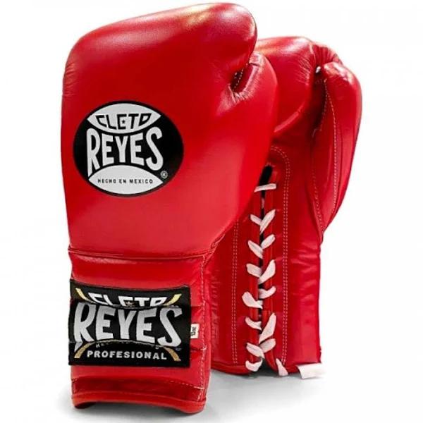 Cleto Reyes Training Boxing Gloves with Laces Red / 12oz