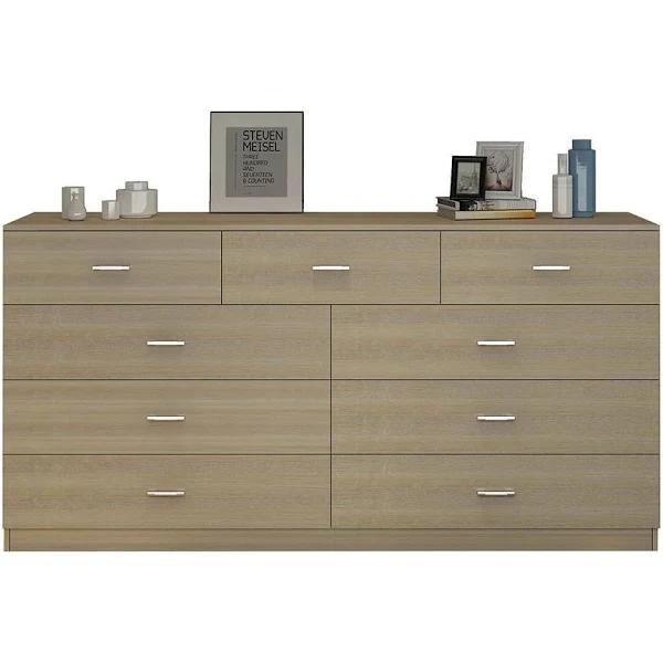 9 Chest of Drawers Cabinet Sideboard Dresser Bedroom Storage Units Oak