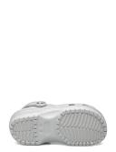 Crocs Kids' Classic Glitter Clog; Silver Glitter, J1