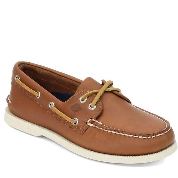 Sperry Men's 2-Eye Wide Boat Shoes - Tan - Leather - Size 10