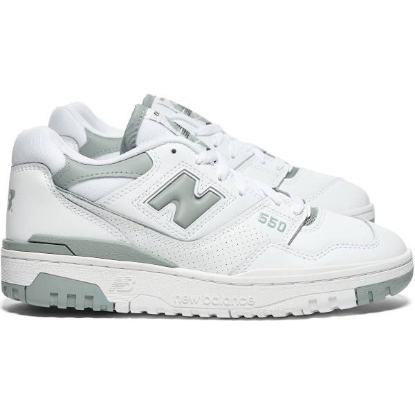 New Balance 550 Womens White Green - Size 5.5 B - White Green