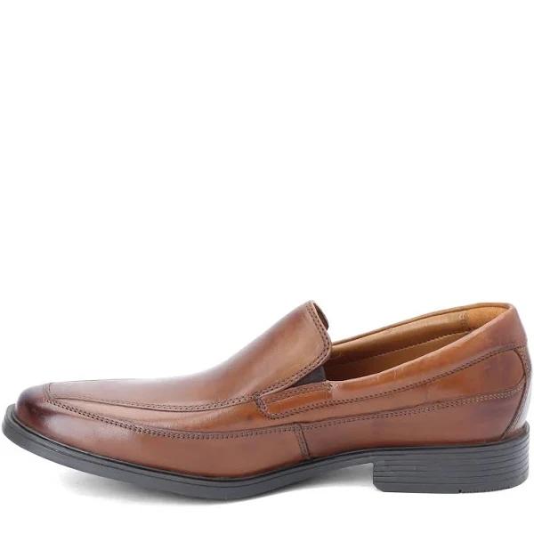 Clarks Men's Tilden Free Loafer - Dark Tan Leather