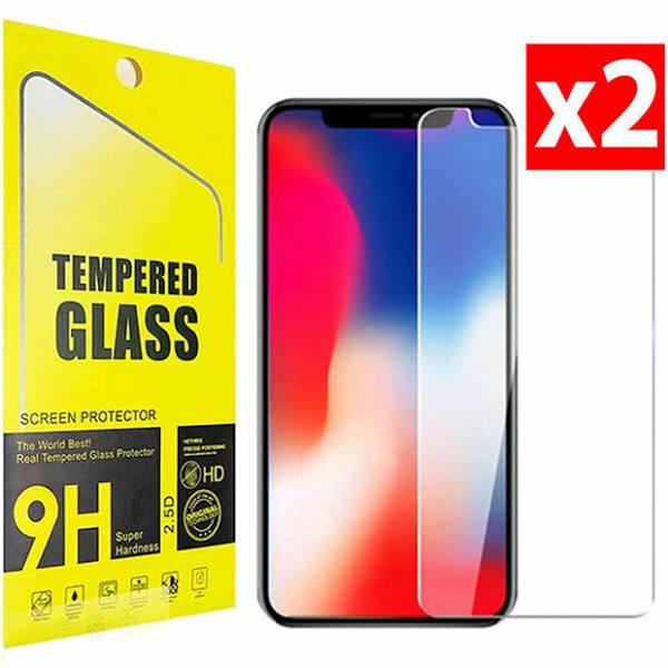 2 x Tempered Glass Screen Protector For iPhone 14 13 12 11 Pro XS Max Plus