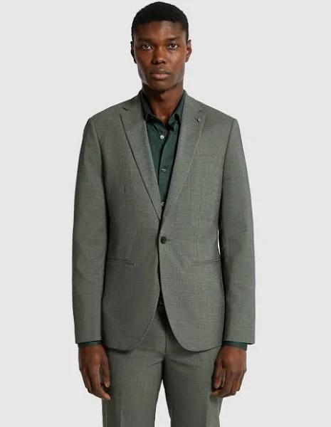 yd. Techy Skinny Stretch Suit Jacket in Moss Green 36