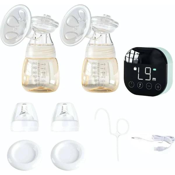 Traderight Group Electric Breast Pump USB Baby Feeder Automatic Milker Massage Double Side 24mm